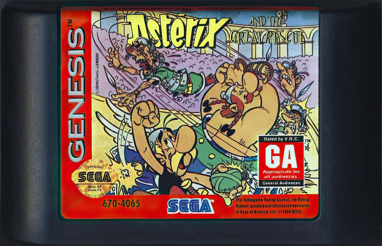 Лицензионный картридж Asterix and the Great Rescue для Sega Mega Drive